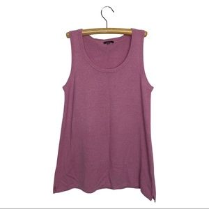 100% Pure Cashmere Magenta Sweater Tank Top